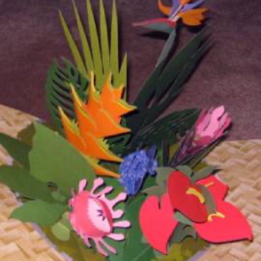 PAPER BLOOMS POP UP BOOK OF BEAUTIFUL BOUQUETS An 'indoor garden florist shop' - Picture 3 of 5